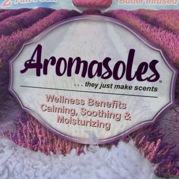 MinxNY Women's Non-Skid Warm Soft and Fuzzy Lavender Infused 2-Pair Pack Slipper - Picture 3 of 5